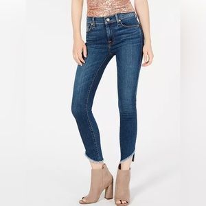 7 For All Mankind Asymmetrical Ankle Skinny Jeans Size 26